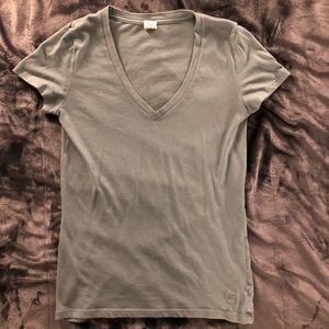 Green PINK v-neck
